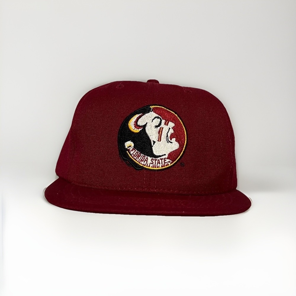 Vintage Delong Mens Burgundy Florida State Seminoles Legacy Snap Back Cap OS
